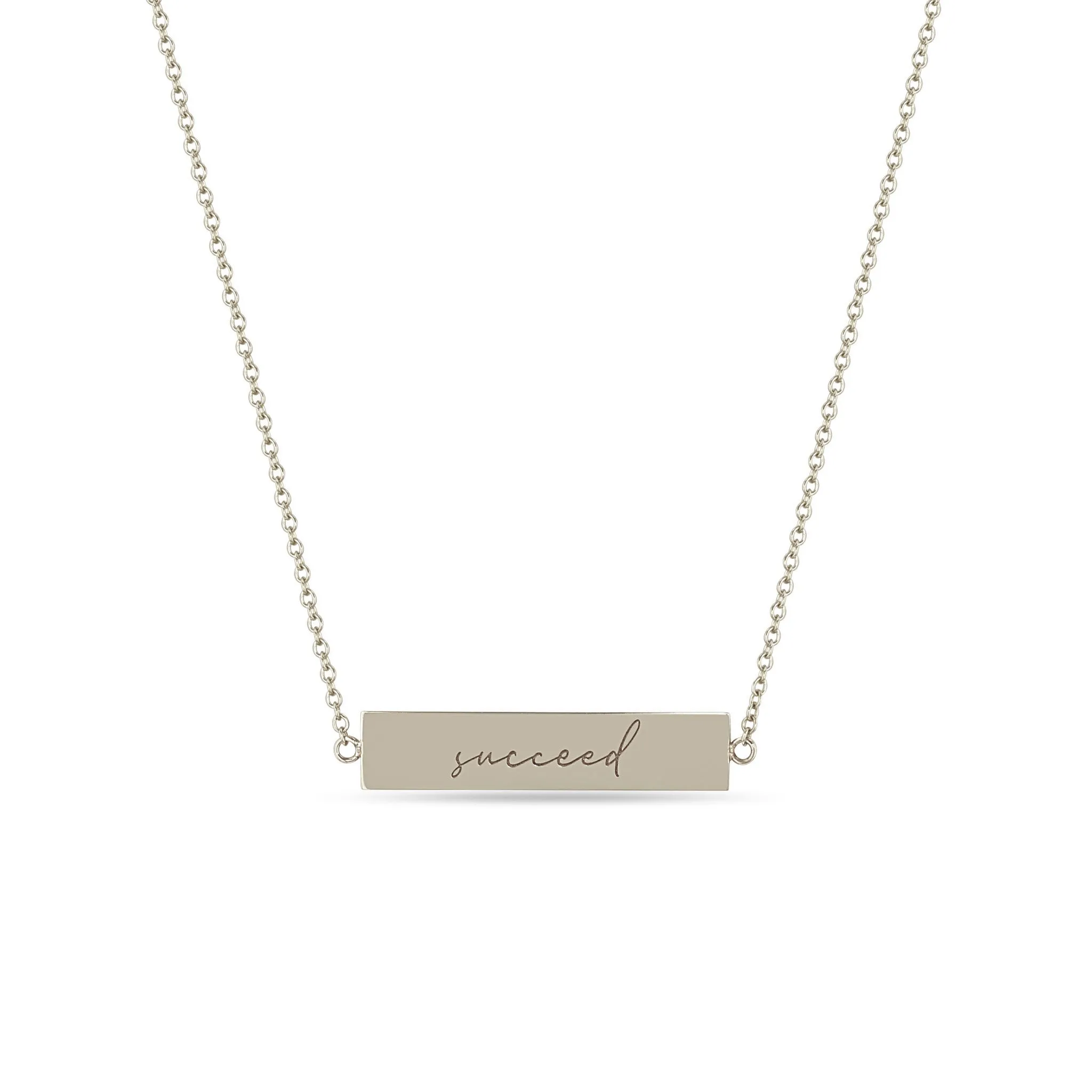 14k Double-Sided Nameplate Necklace