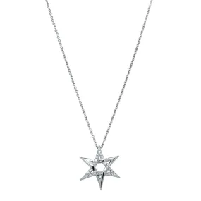 18ct White Gold Astra Star Necklace