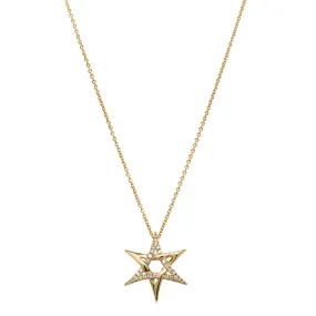 18ct Yellow Gold Astra Star Necklace