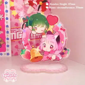 ACRYLIC FIGURE ! Mew Mew Check! - double-sided acrylic / Frill heart shaped base