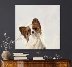 Best Friend - Papillon Canvas Wall Art