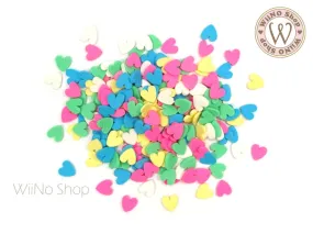 Colorful Heart Mix Polymer Fimo Slices Nail Art Decoration