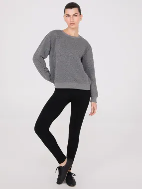 Front Pintuck Fleece Lined Leggings