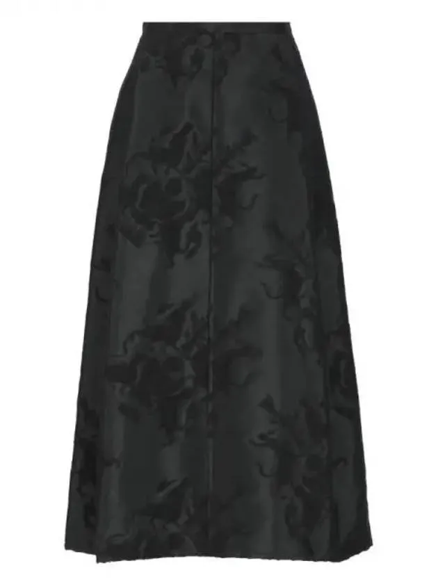 Jacquard pattern satin skirt 270474