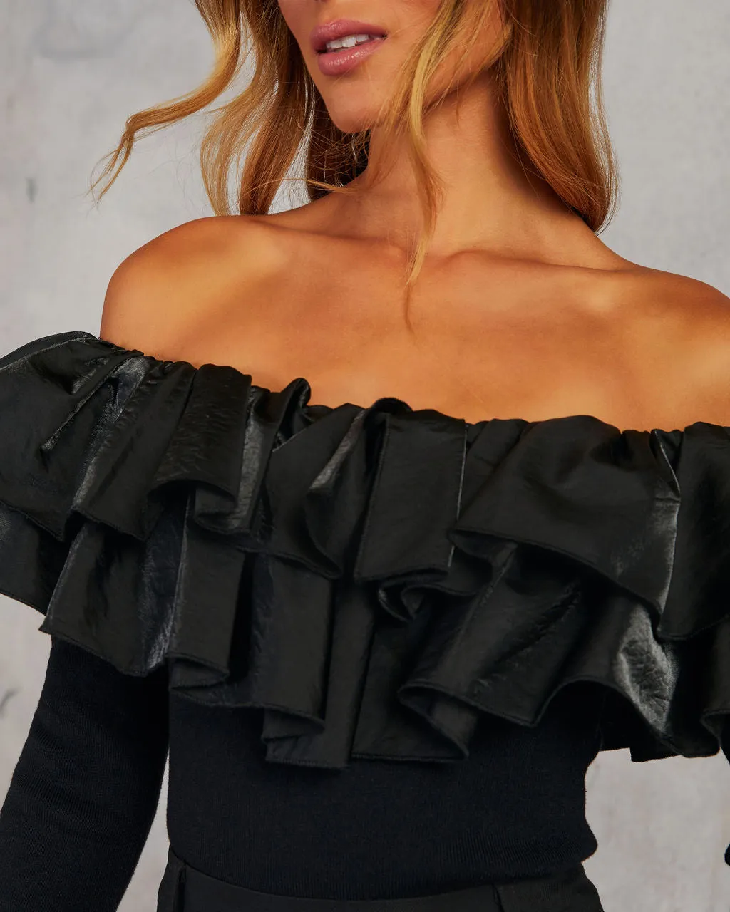 Joplin Ruffle Off The Shoulder Top